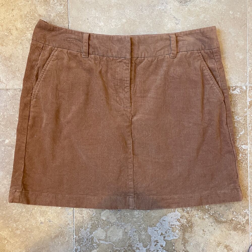 Vineyard Vines Women's Size 14 Brown Corduroy Skirt Preppy, CabinCore, rustic